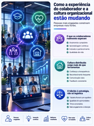 Experiência do colaborador e cultura em transformação